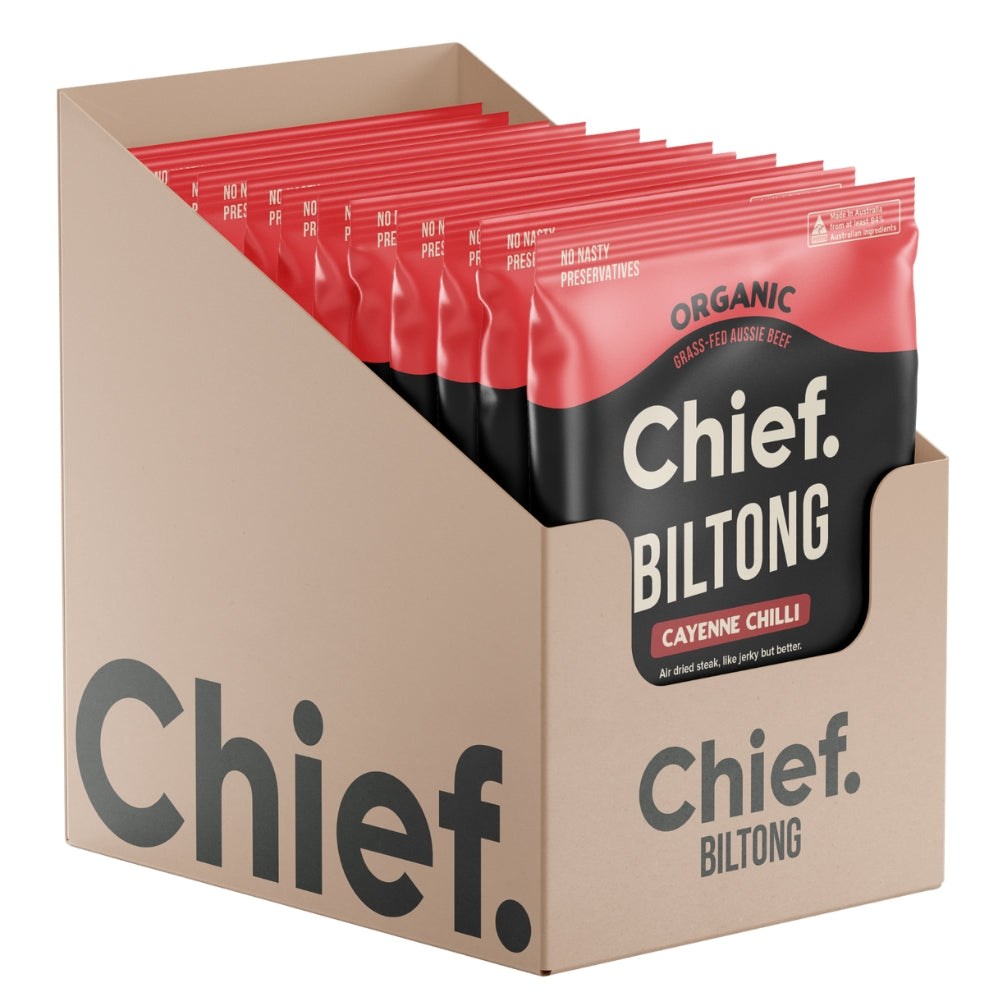 Chief Organic Grass-Fed Beef Biltong 30g