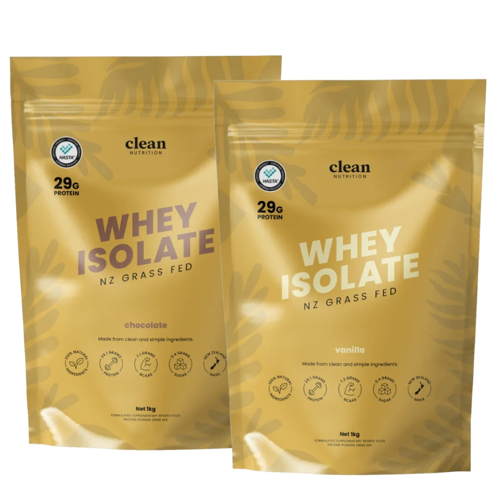 Clean Nutrition Whey Isolate Protein Powder Stack