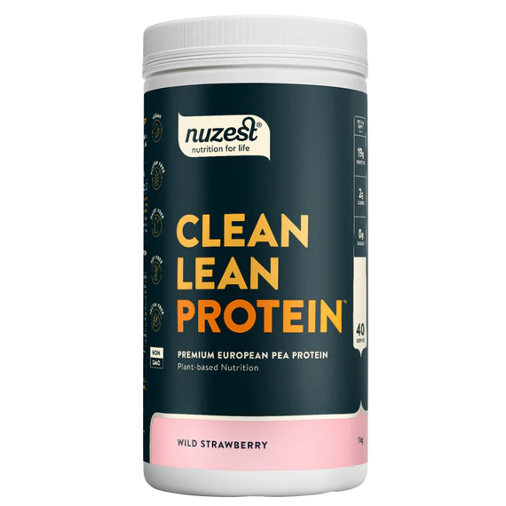 Nuzest Clean Lean Protein container on a white background