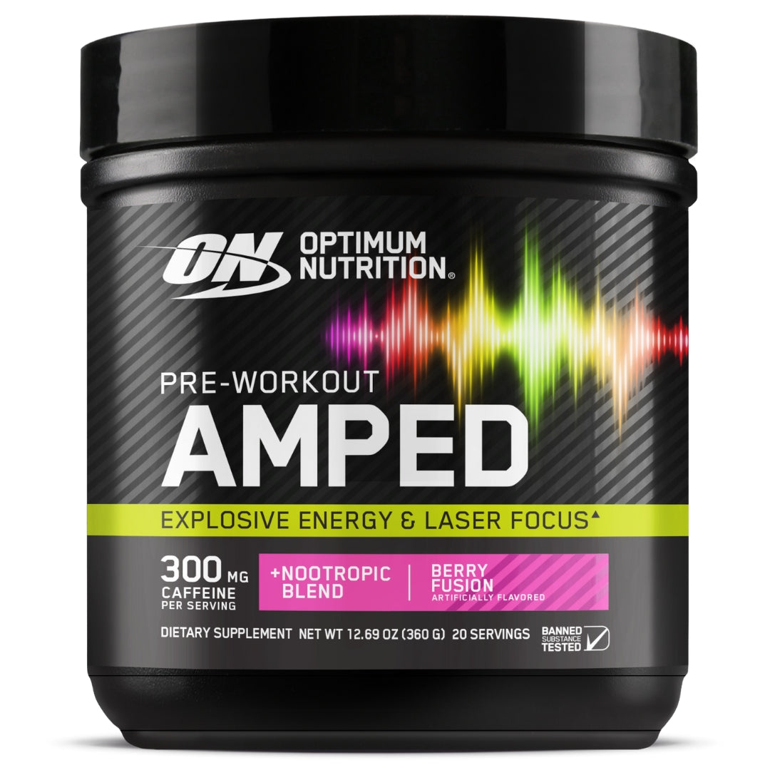 Optimum Nutrition Amped Pre Workout Berry Fusion Flavour