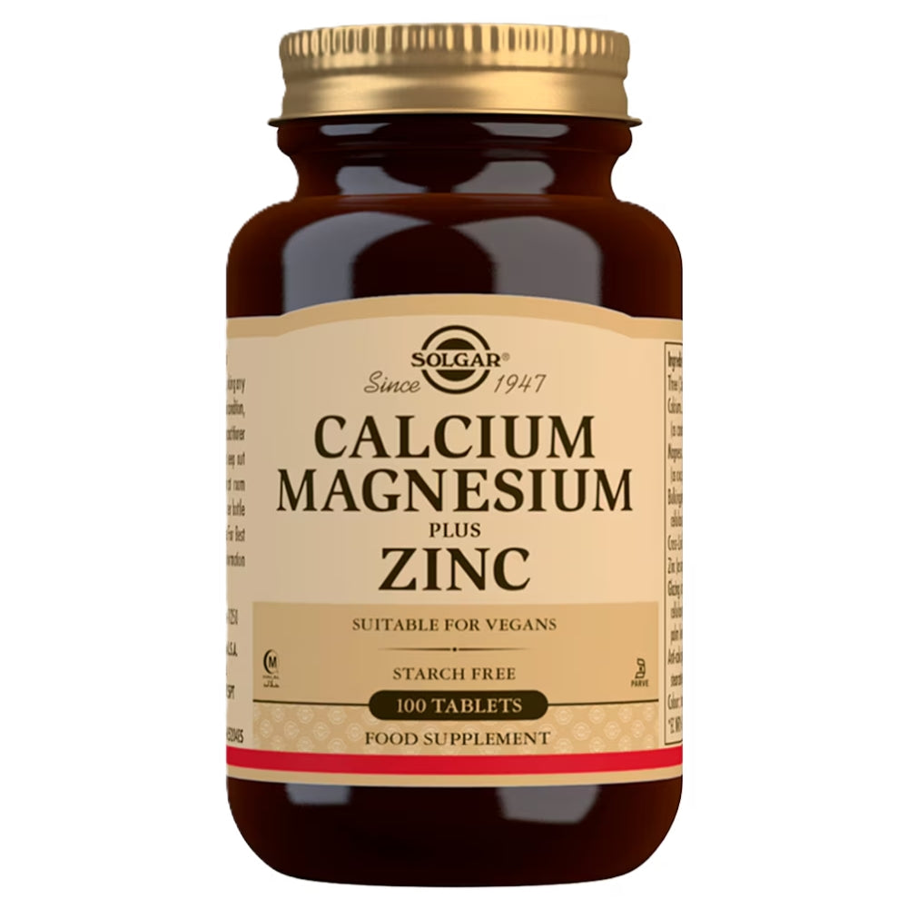 Solgar Calcium Magnesium Plus Zinc Caps