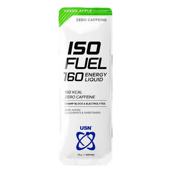 ISO Fuel 160 Energy Liquid packaging with USN logo on a white background
