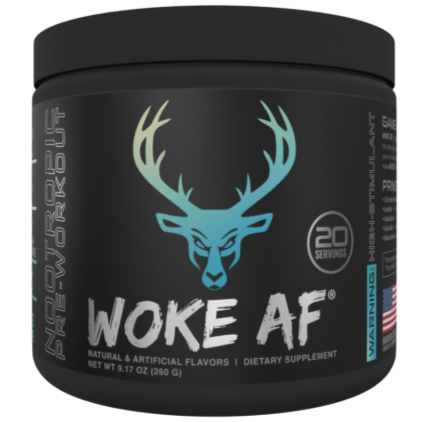 Bucked Up Woke AF - High Stimulant Pre-Workout Blue Razz Lemonade