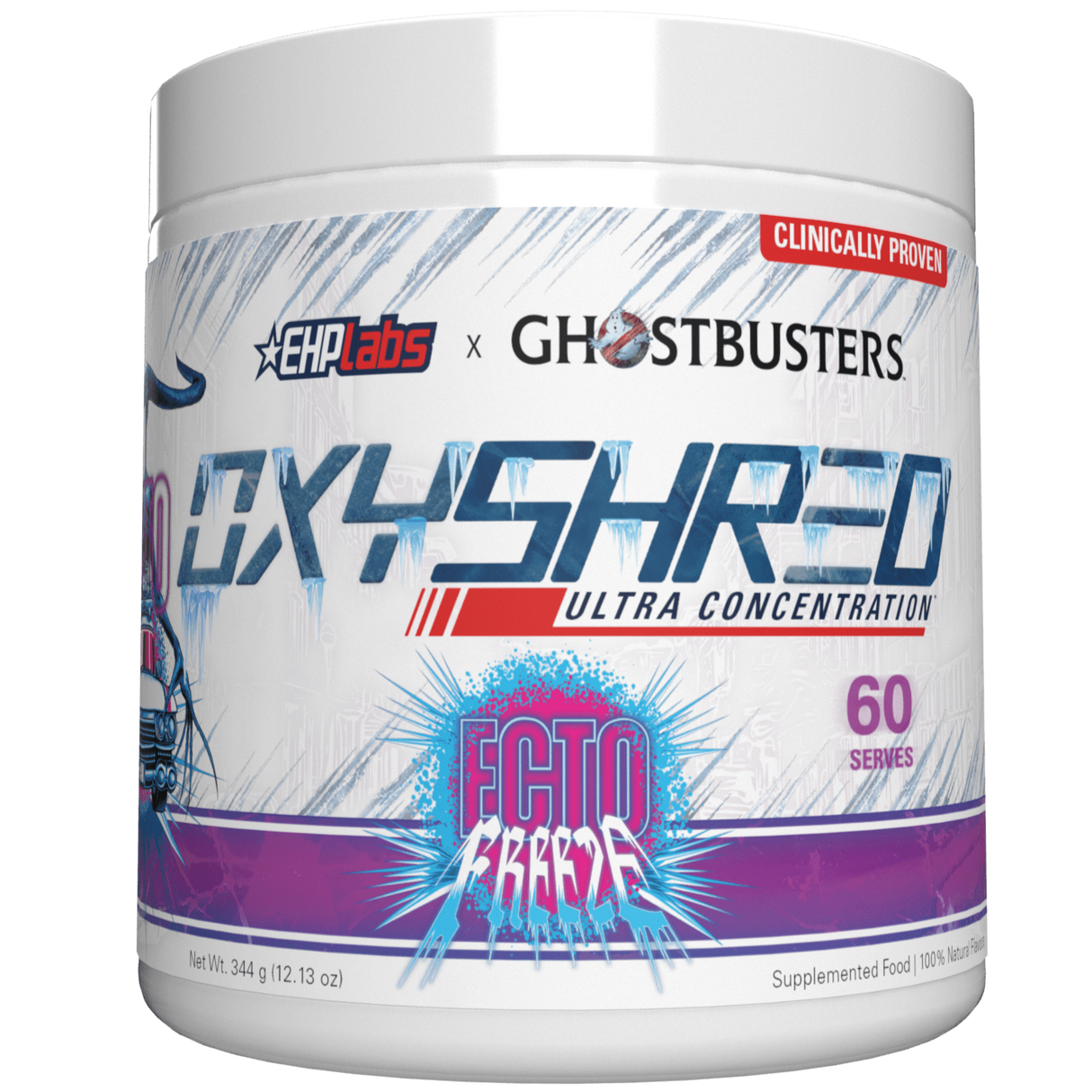 EHP Labs OxyShred Ultra Concentration Fat Burner Ghostbusters Grape Ecto Freeze