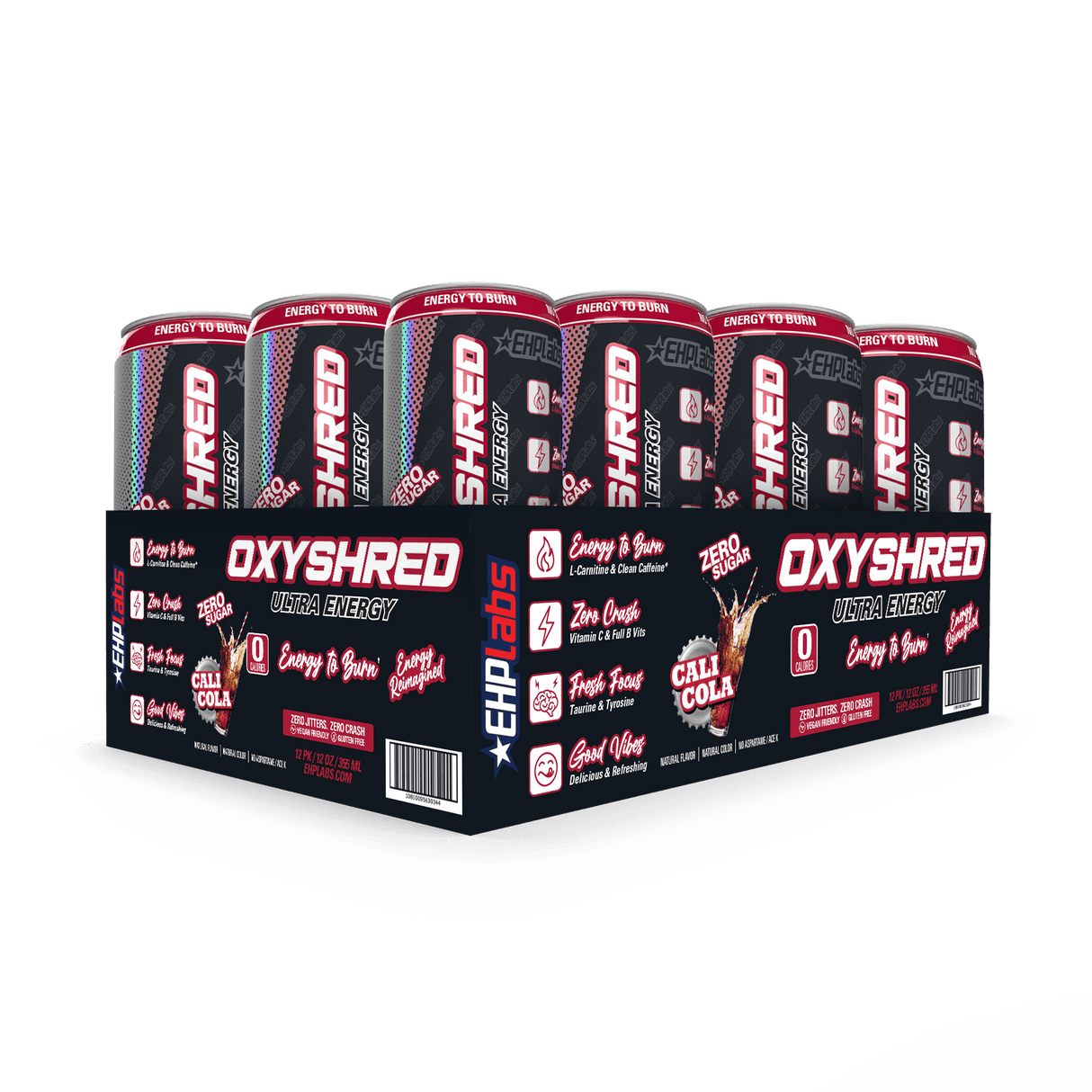 EHP Labs OxyShred Ultra Energy RTD Cans Cali Cola / 12 Pack