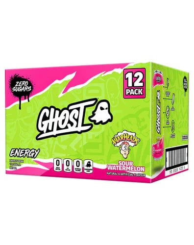 Ghost Energy Drink RTD Warheads Sour Watermelon / 12 Pack