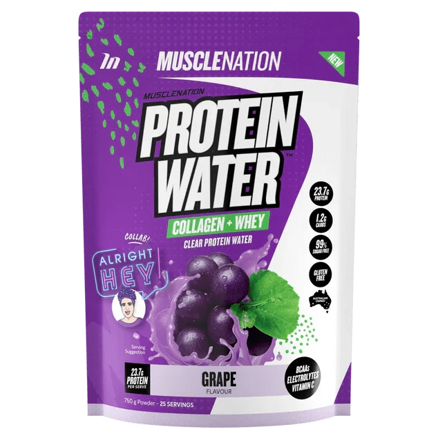 Muscle Nation Protein Water Grape / 25 Serve