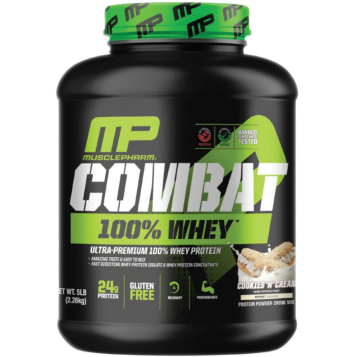 MusclePharm Combat 100% Whey 5lb Cookies N Cream
