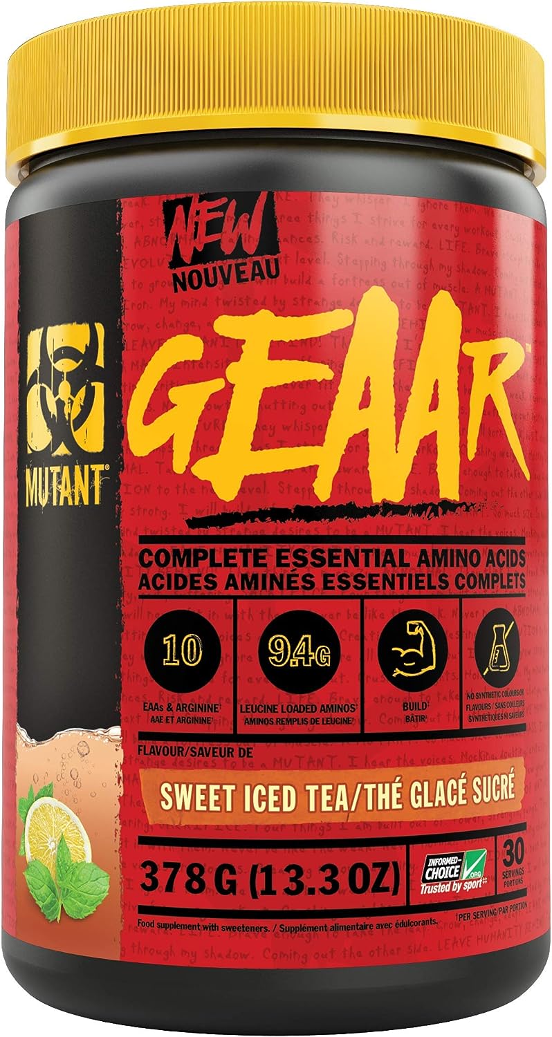 Mutant GEAAR BCAA + EAA 30 Serve Sweet Iced Tea