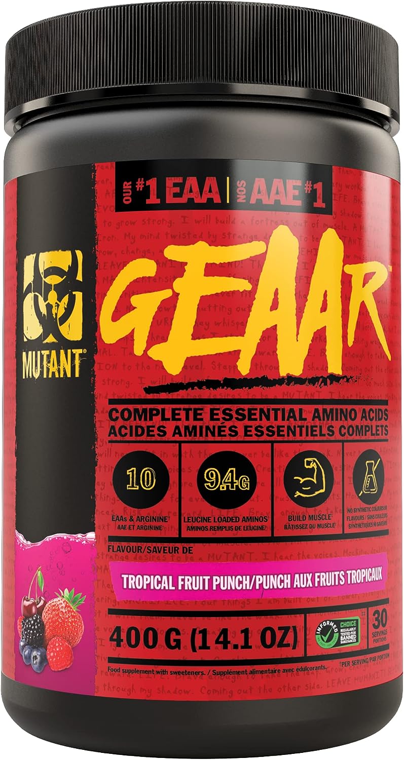 Mutant GEAAR BCAA + EAA 30 Serve Tropical Fruit Punch
