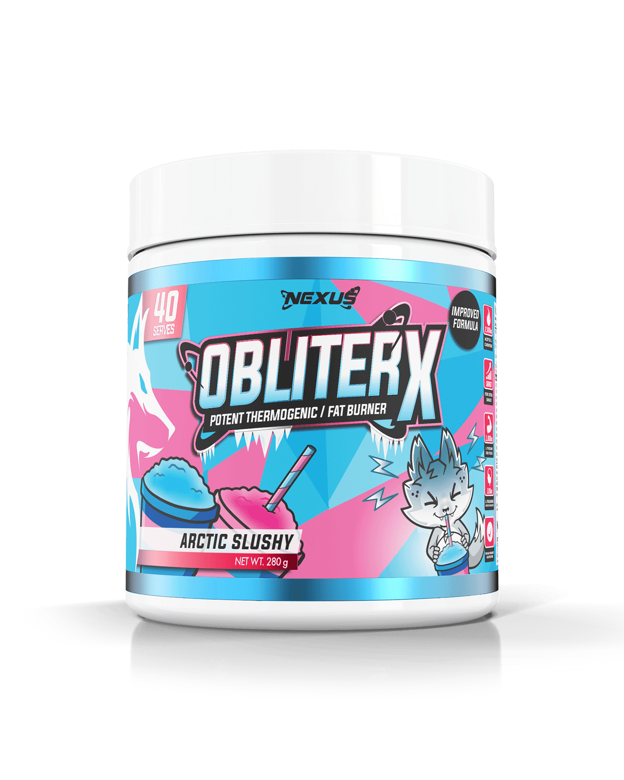 Nexus Sports Nutrition Obliterx Fat Burner Arctic Slushy