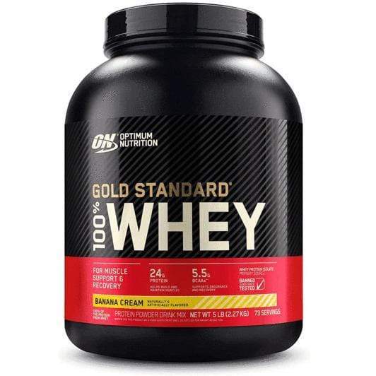Optimum Nutrition Gold Standard 100% Whey Protein Powder 5lb / Banana