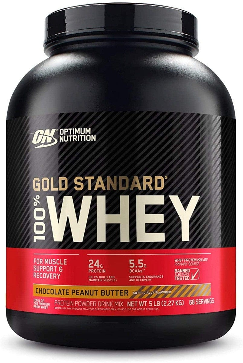 Optimum Nutrition Gold Standard 100% Whey Protein Powder 5lb / Choc Peanut Butter