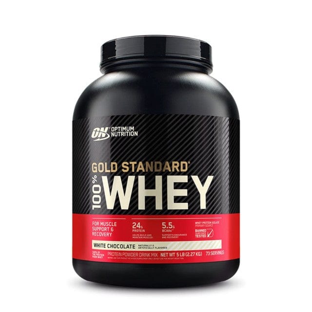 Optimum Nutrition Gold Standard 100% Whey Protein Powder 5lb / White Chocolate