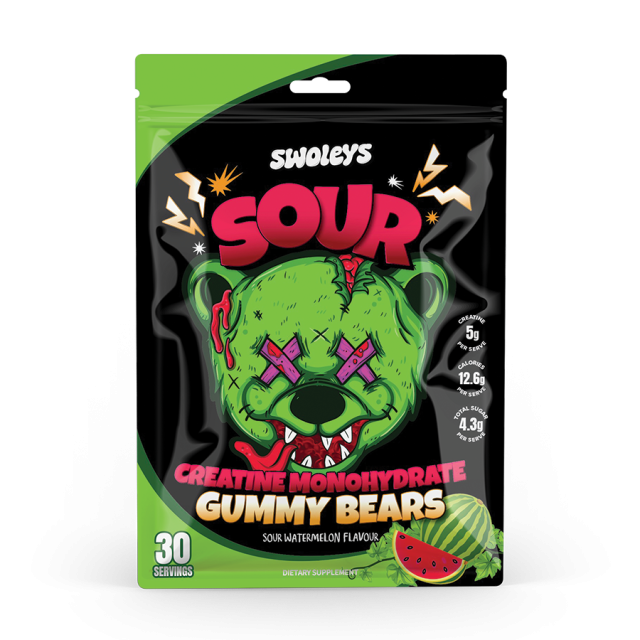 Swoleys Creatine Monohydrate Sour Gummy Bears