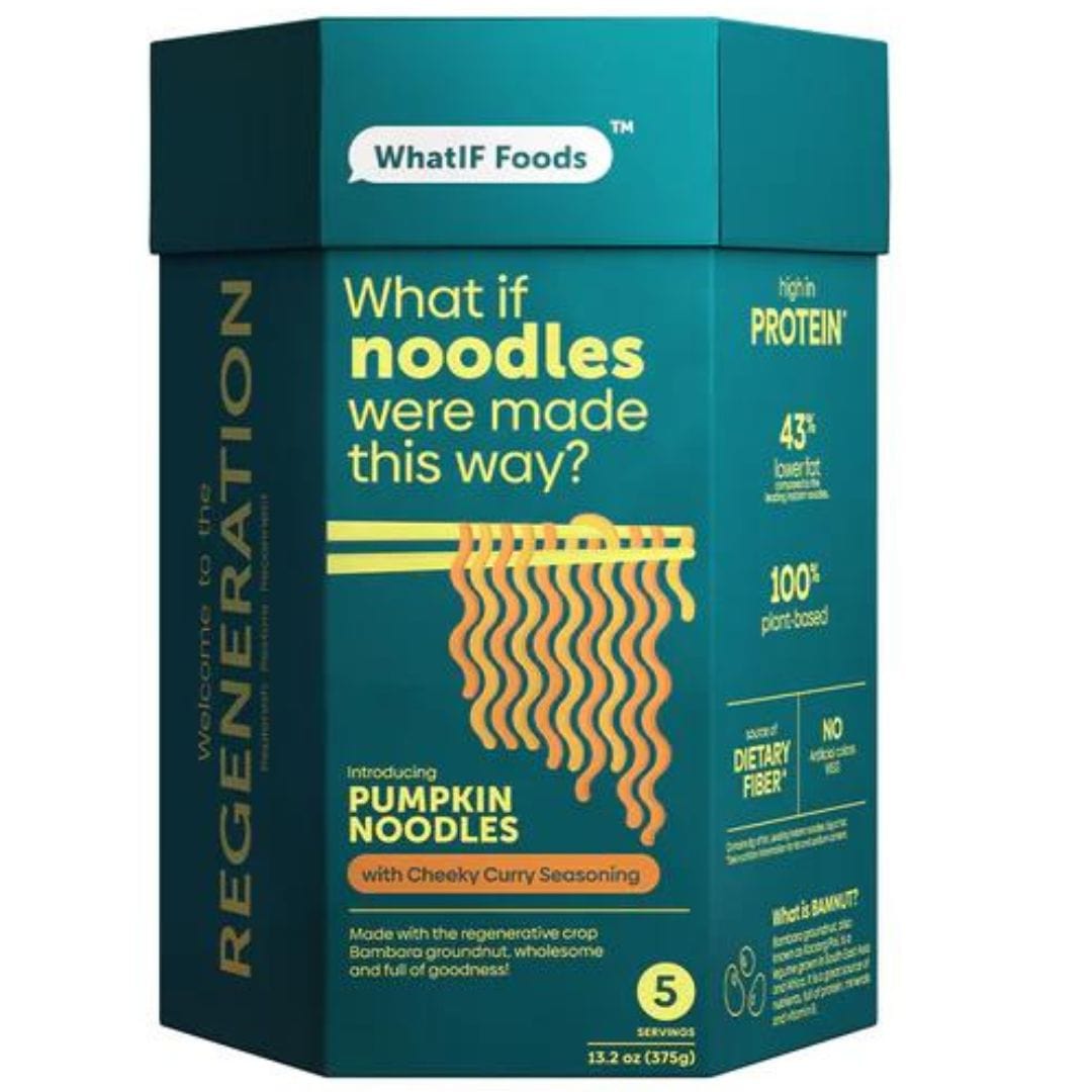WhatIF Bamnut Noodles - With Seasoning 5 Pack / Pumpkin Noodles - Cheeky Curry