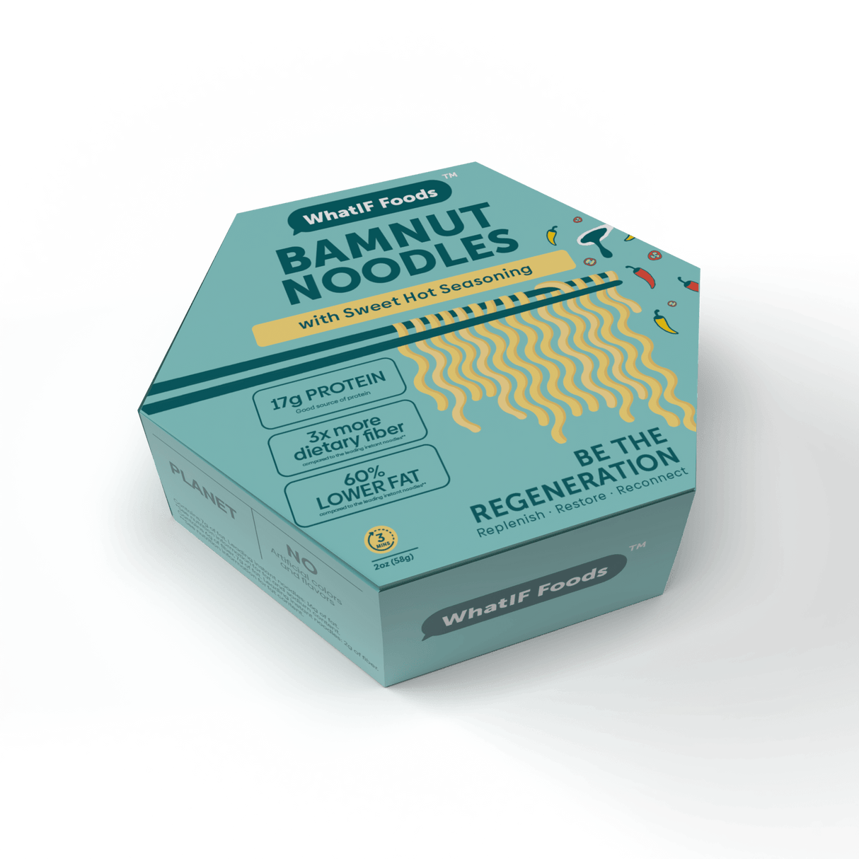 WhatIF Vegan Protein Noodles - With Seasoning Single / Sweet Hot