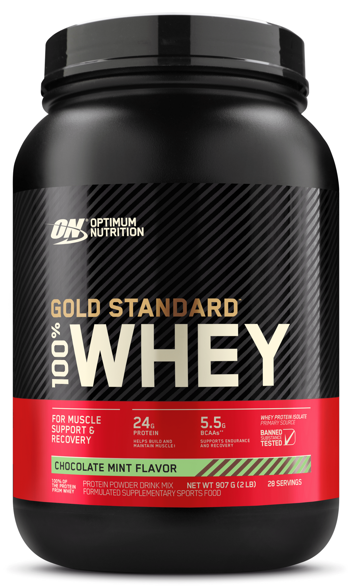 Optimum Nutrition Gold Standard 100% Whey 2lb Choc Mint (2lb)