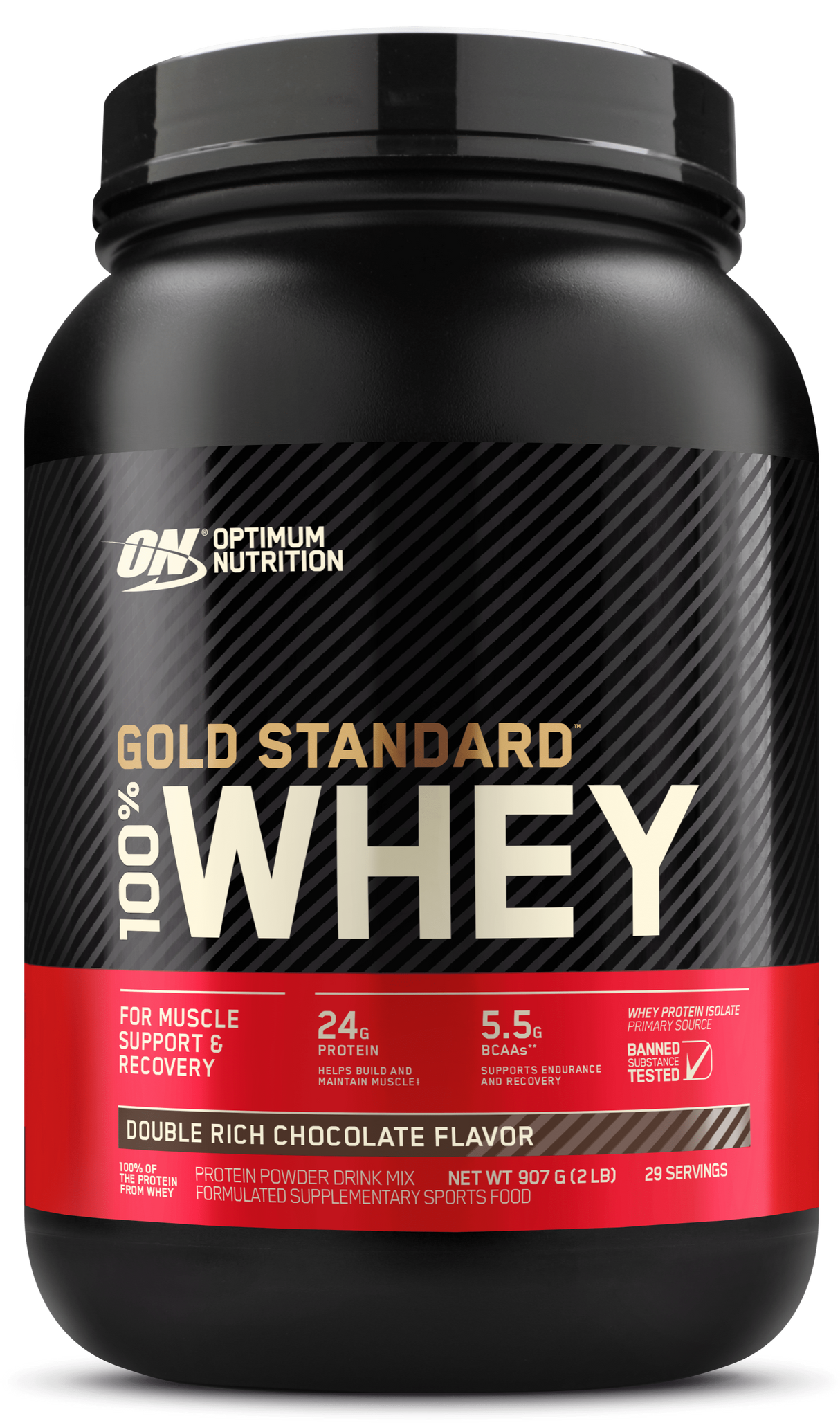 Optimum Nutrition Gold Standard 100% Whey 2lb Double Choc (2lb)