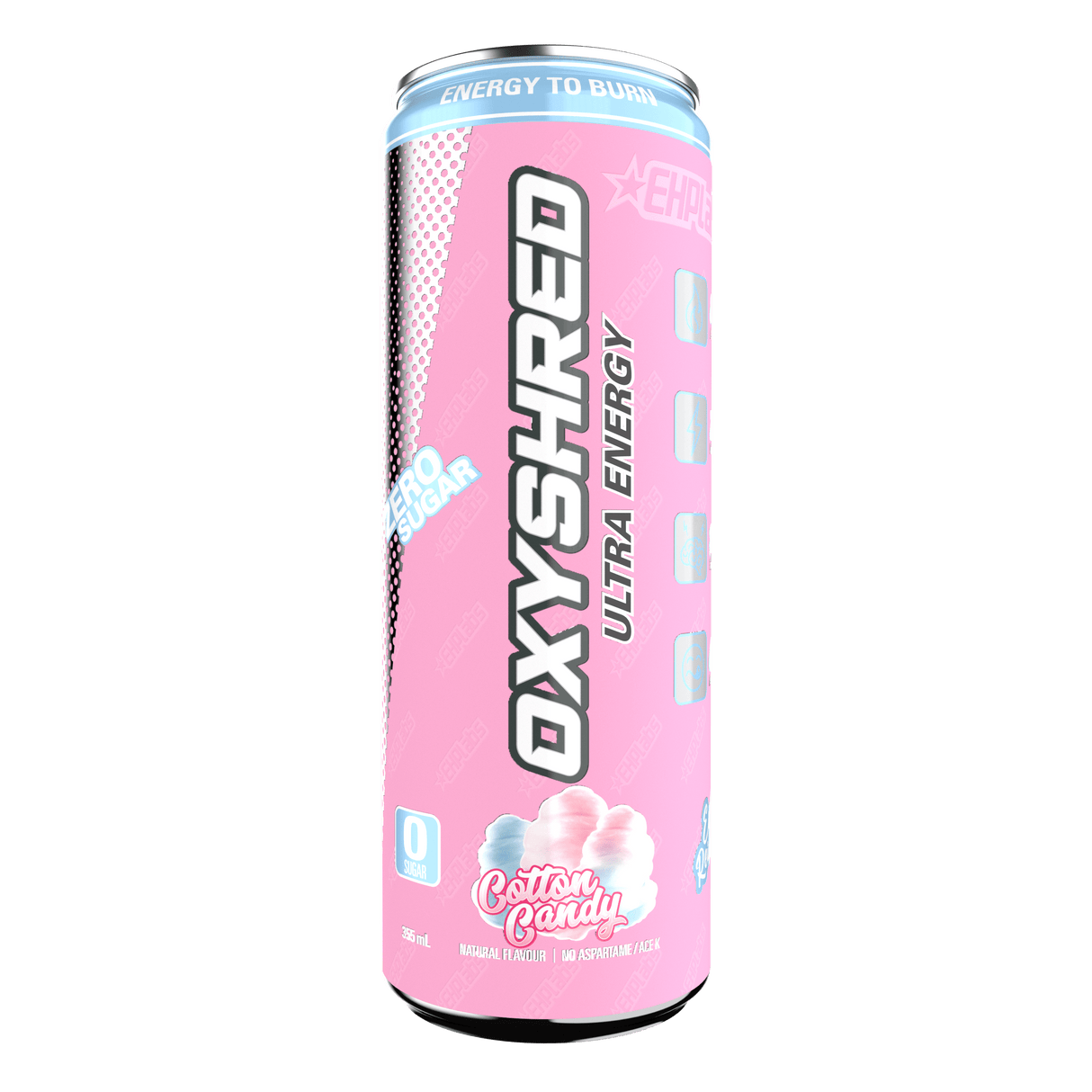 EHP Labs OxyShred Ultra Energy RTD Cans Cotton Candy / 12 Pack
