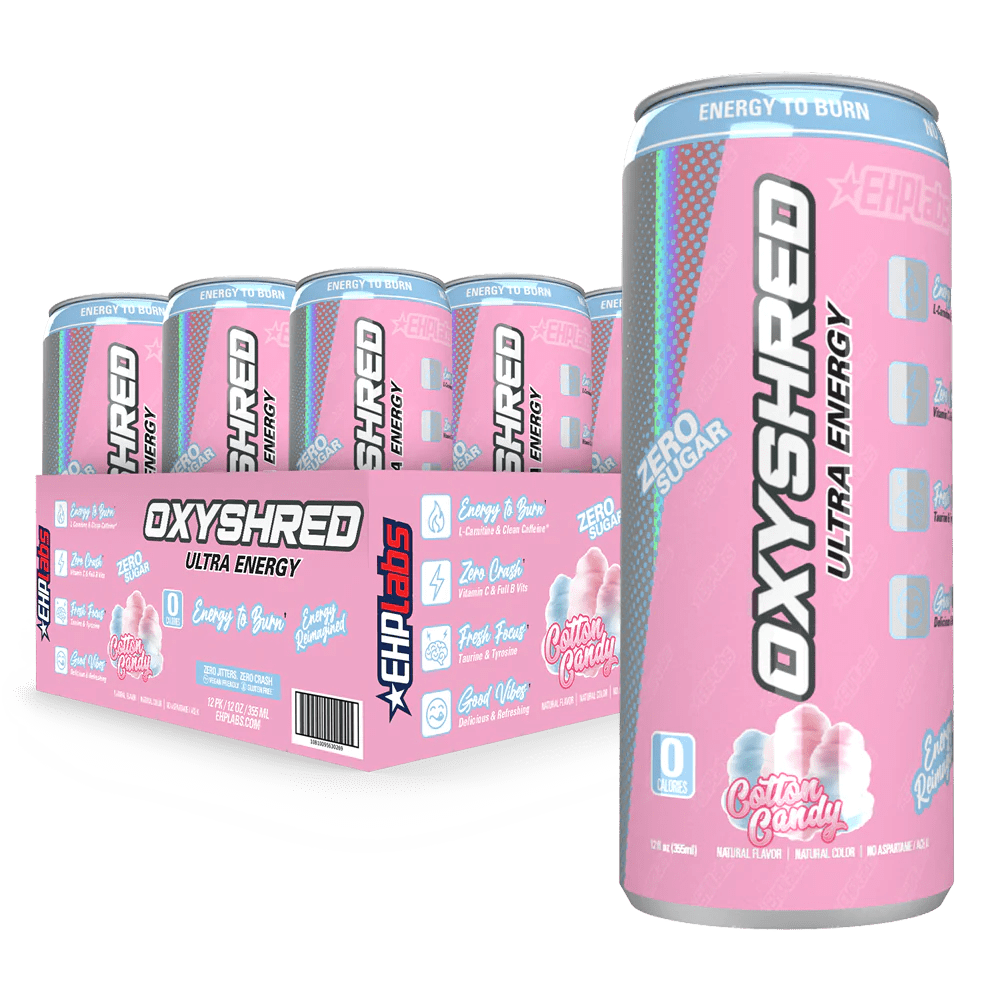 EHP Labs OxyShred Ultra Energy RTD Cans Cotton Candy / 12 Pack