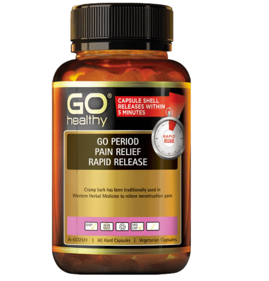 GO Healthy Period Pain Relief Rapid Release 10 Caps