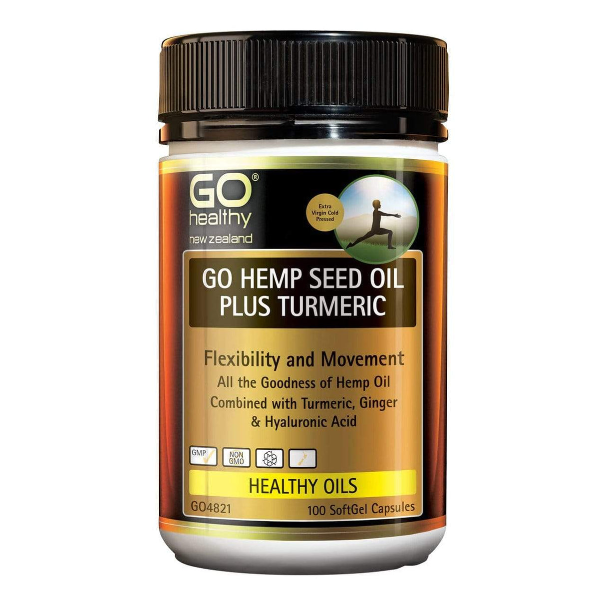 Go Hemp Seed Oil Plus Turmeric 100 Caps