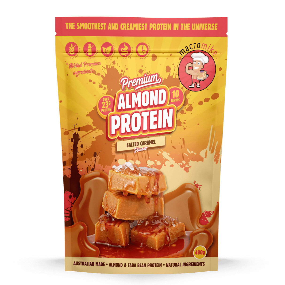 Macro Mike Premium Plant Protein Salted Caramel / 400g