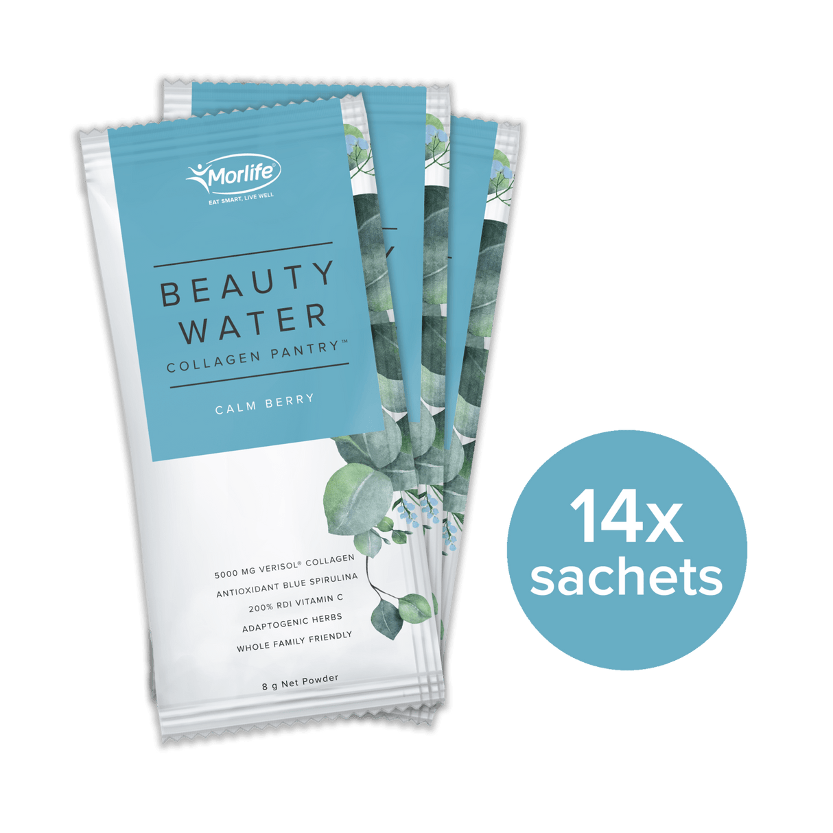Morlife Beauty Water Calm Berry Travel Pack x14 Sachets