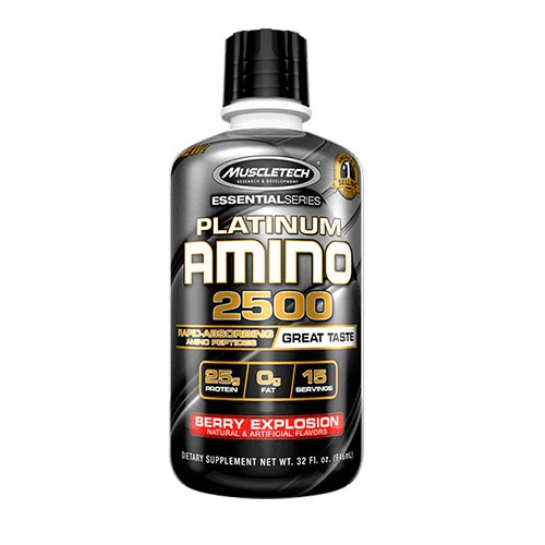 Muscletech Platinum 100% Amino 2500 12srv Berry Explosion Liquid