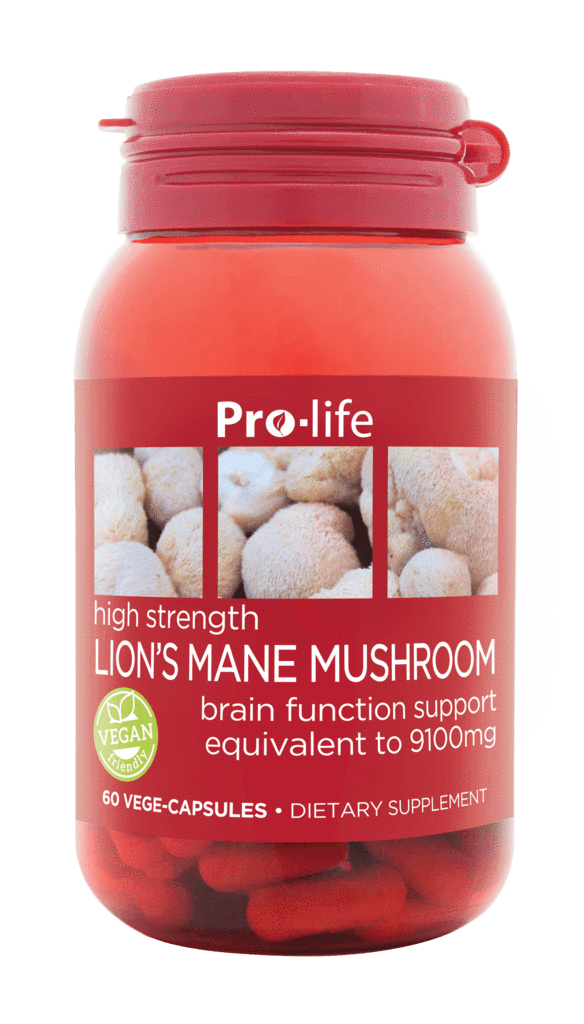 Pro-Life Lions Mane Mushroom Caps 60 Vege Caps