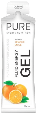 Pure Fluid Energy Gels Box 18 Orange