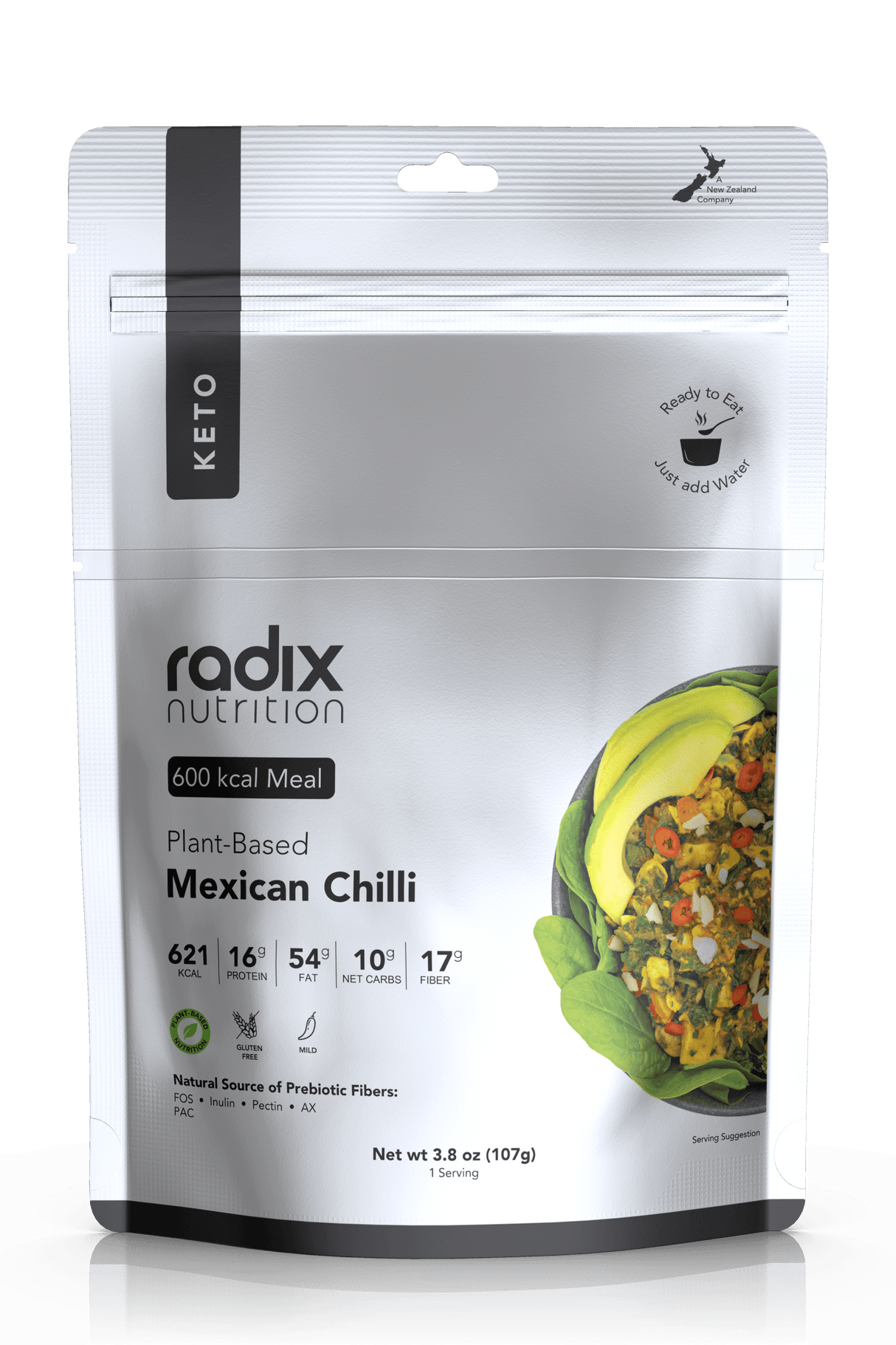 Radix Nutrition - Keto Main Meals 600kcal 600kcal / Mexican Chilli (Plant-Based)