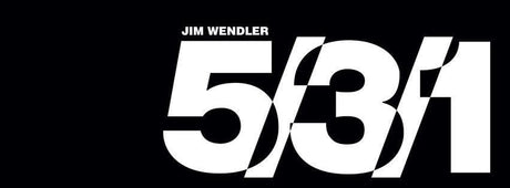 Numbers 5/3/1 written in white on a black background
