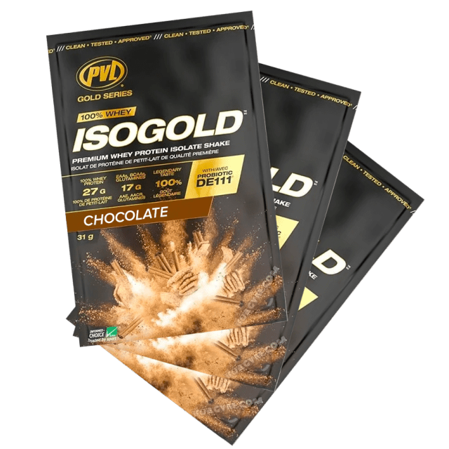 3x PVL ISOGOLD 100% Whey Isolate Protein Sample (Random Flavour) *Gift*