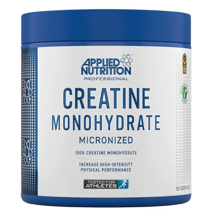 Applied Nutrition Creatine Monohydrate supplement container on a white background
