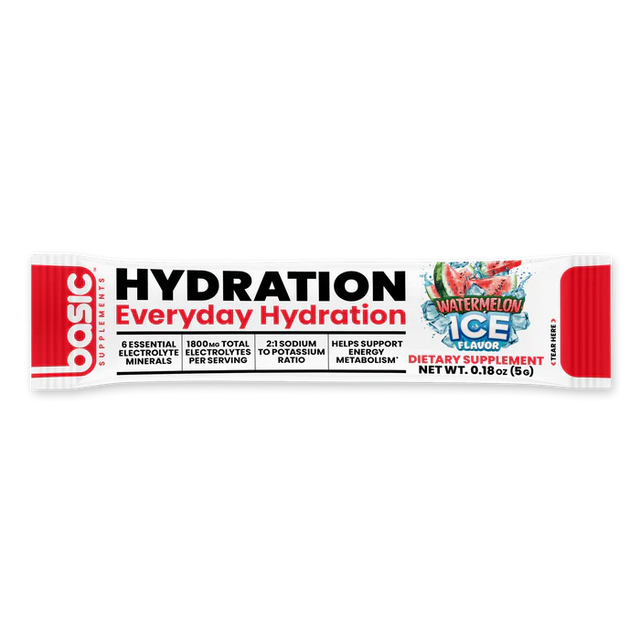 1x Basic Supplements Hydration Sugar Free Electrolyte Drink Sachet (Random Flavour) *Gift*