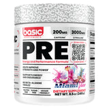 Basic supplements pre workout supplement, energy and performance forumula, miami vice flavour