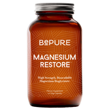 Bepure Magnesium Restore supplement bottle on a white background