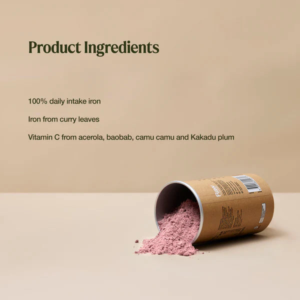 Raw Real Food Nutrients Organic Iron Powder