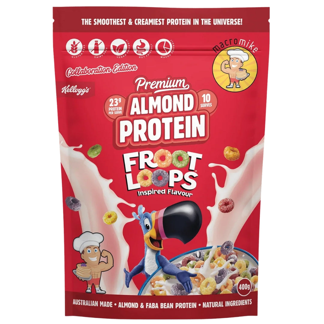 Macro Mike x Kellogg's Premium Almond Plant Protein