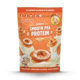 Package of Golden Smooth Pea Protein Vanilla Donut flavor on a white background