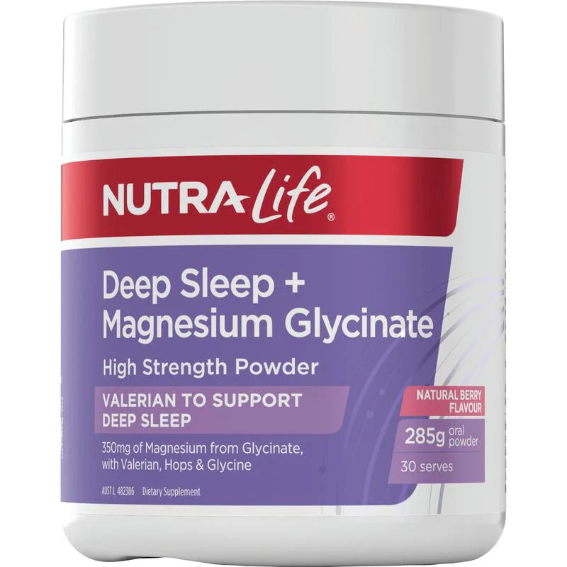 NutraLife Deep Sleep + Magnesium Glycinate Powder