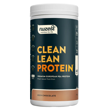 Nuzest Clean Lean Protein container on a white background