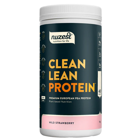 Nuzest Clean Lean Protein container on a white background