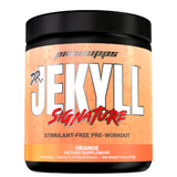 Dr. Jekyll Signature Stimulant-Free Pre-Workout supplement container on a white background