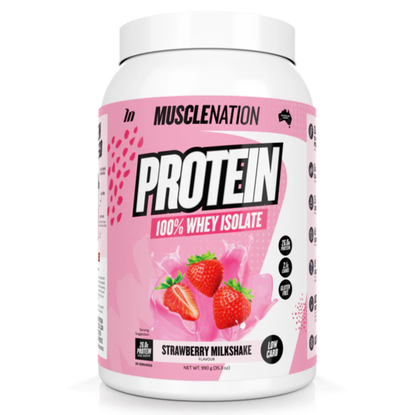 Muscle Nation 100% Whey Isolate Protein Powder 990g