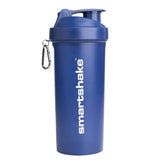 Blue smartshake shaker bottle on a white background