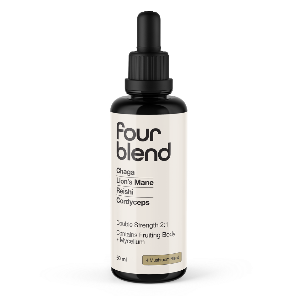 Four Blend bottle on a white background