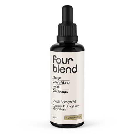 Four Blend bottle on a white background